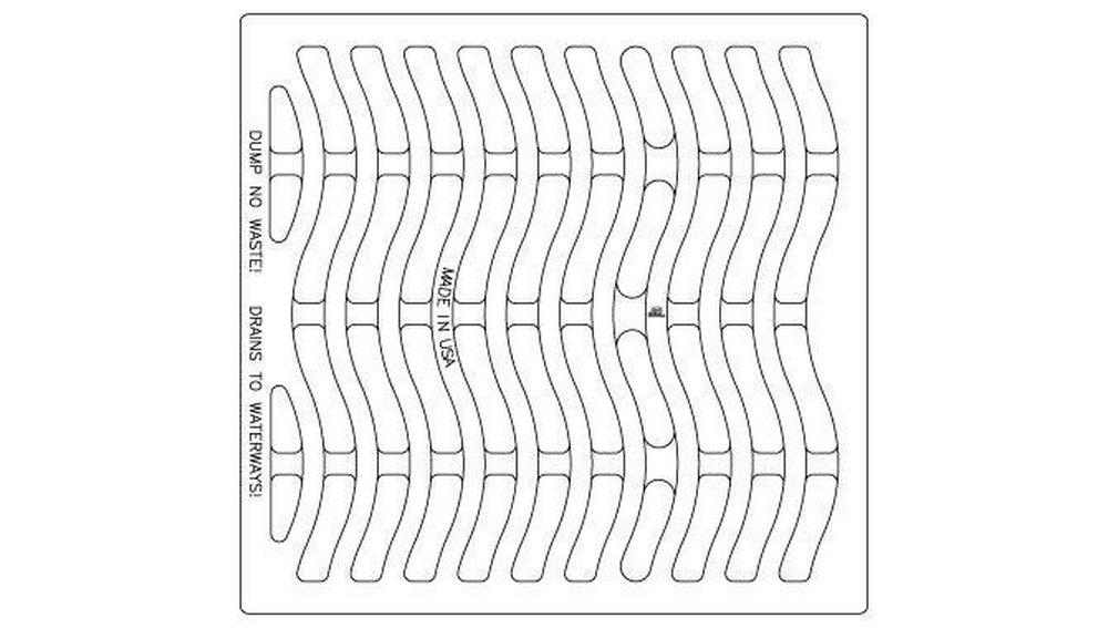 EJ Black 27-7/8 in. Gray Iron Rectangular Catch Basin Grate 