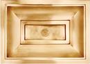 Linkasink Unlacquered Brass TIFFANY IN SATIN UNLACQUERED BRASS, 21.75" X 15" X 6" OD, 18.75" X 12" ID 