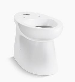 Elongated Toilet Bowl in White