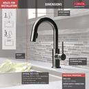 Delta Faucet Black Stainless Single Handle Lever Bar Faucet 