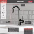 Delta Faucet Black Stainless Single Handle Lever Handle Bar Faucet 