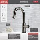 Delta Faucet Black Stainless Single Lever Handle Bar Faucet 