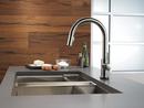 Delta Faucet Black Stainless Single Handle Pull Down Touch Activated Kitchen Faucet 