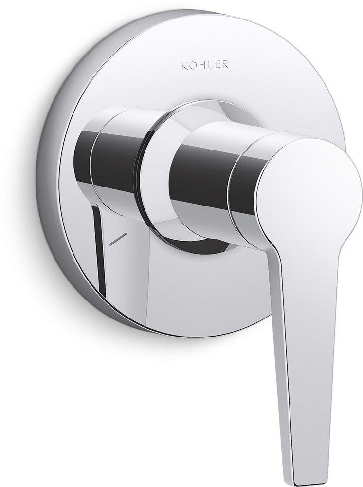 KOHLER Polished Chrome Single Handle Metal Diverter Trim 