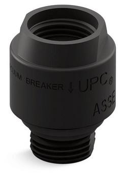 1/2 in. NPSM x NPSM Threaded Solid Brass Vacuum Breaker in Matte Black