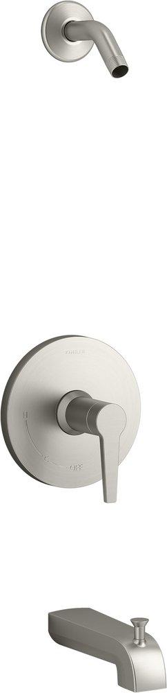 KOHLER Vibrant&reg; Brushed Nickel Single Handle Bathtub & Shower Faucet (Trim Only) 