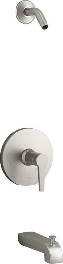 KOHLER Vibrant&reg; Brushed Nickel Single Handle Bathtub & Shower Faucet (Trim Only) 