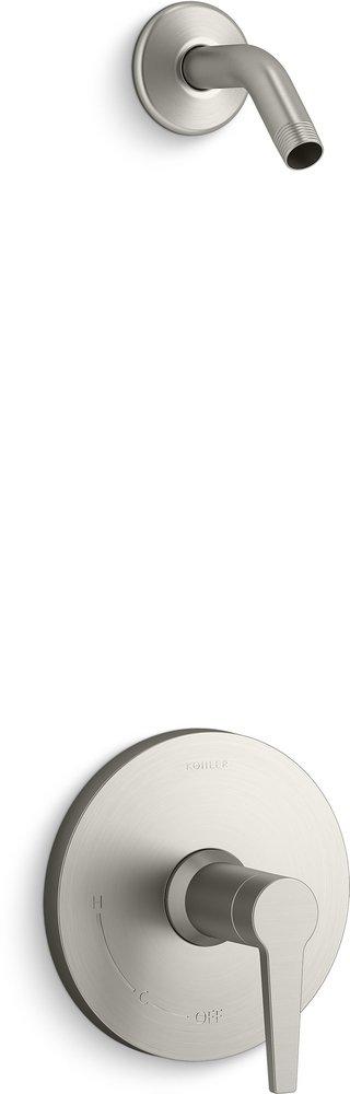 KOHLER Vibrant&reg; Brushed Nickel Single Handle Shower Faucet (Trim Only) 