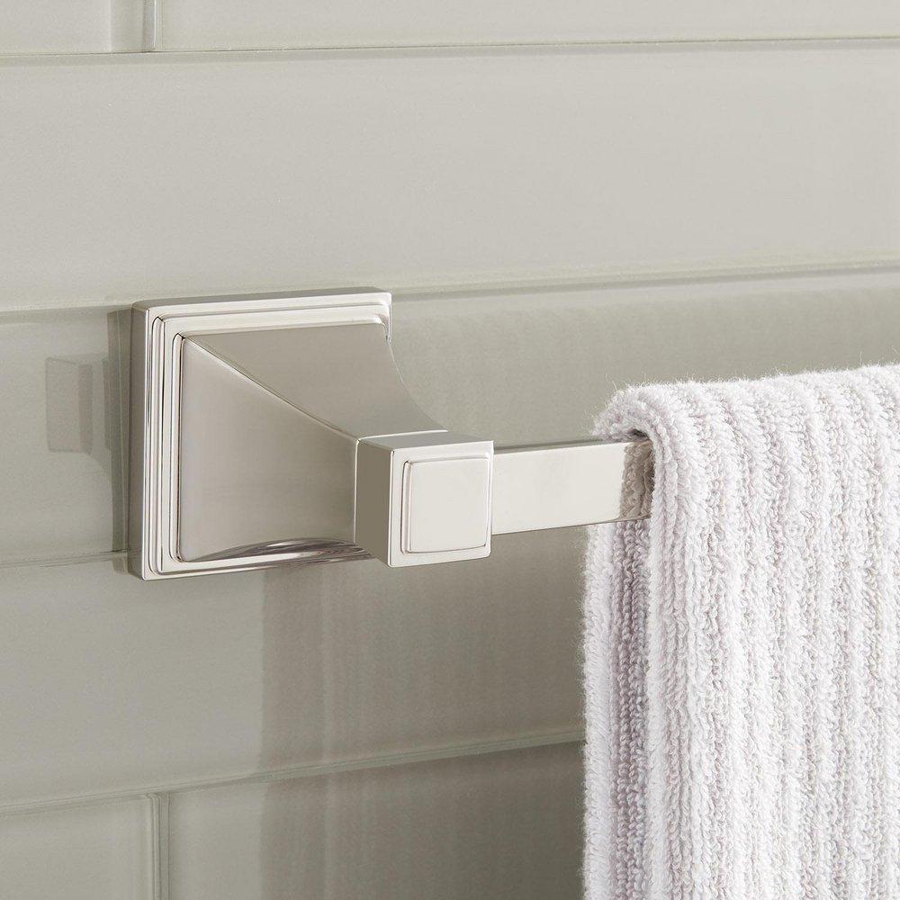 Signature Hardware Polished Nickel 24 in. Towel Bar 