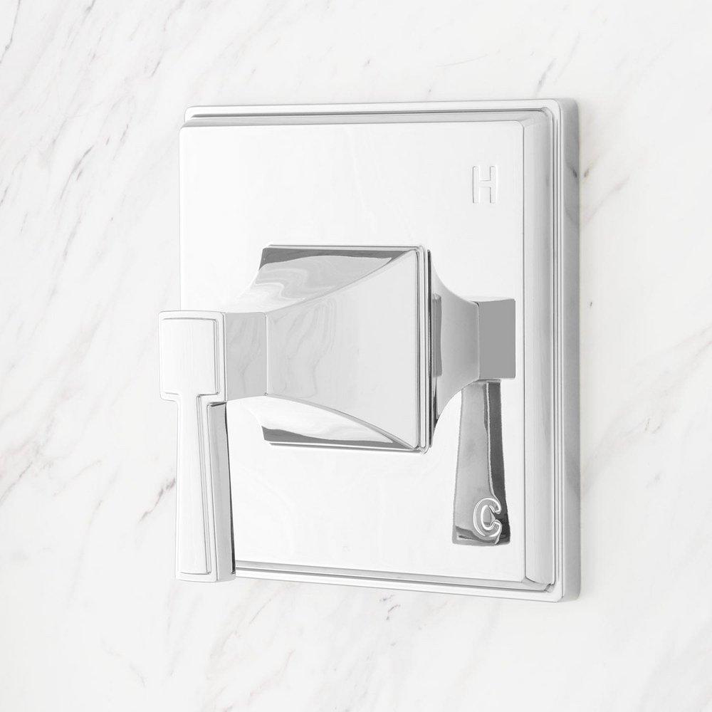 Signature Hardware Chrome Bathtub & Shower Faucet (Trim Only) 