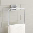 Rectangular Closed Towel Ring in Polished Chrome