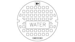 Solid Water Cover with 2 Open Holes