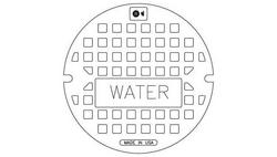 Solid Water Cover with 2 Open Holes