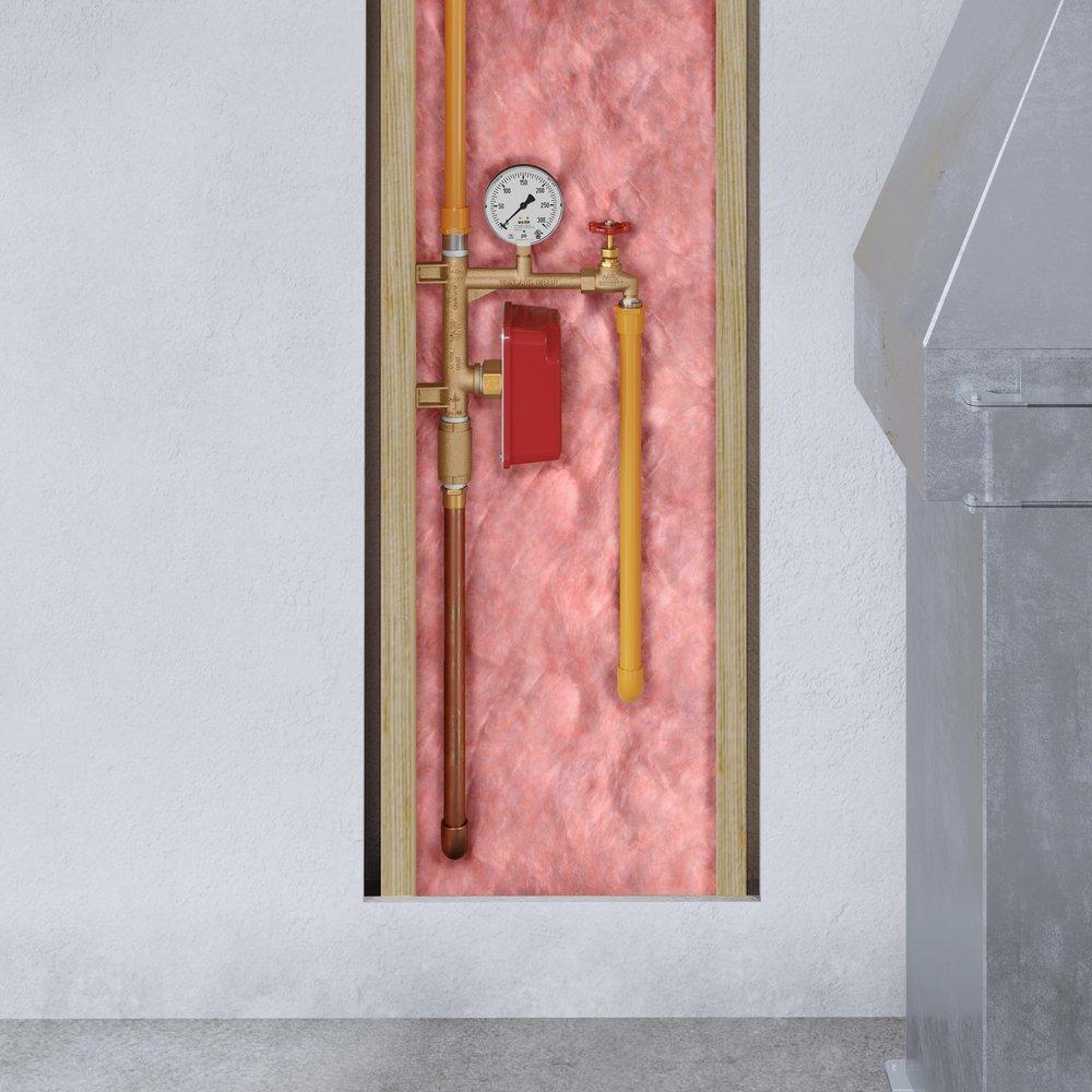 National Fire Products Cast Brass Fire Sprinkler Riser Unit 