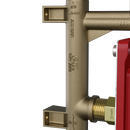 National Fire Products Cast Brass Male Threaded Adapter, Fire Sprinkler Riser Unit, Inline Check Valve and Pressure Relief Valve 