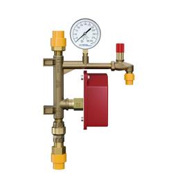 1 in. Fire Sprinkler Riser with Inline Check Valve and Pressure Relief Valve