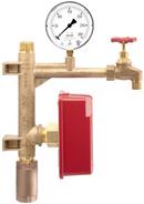 1 in. Male Threaded Adapter, Fire Sprinkler Riser Unit, Inline Check Valve and Pressure Relief Valve