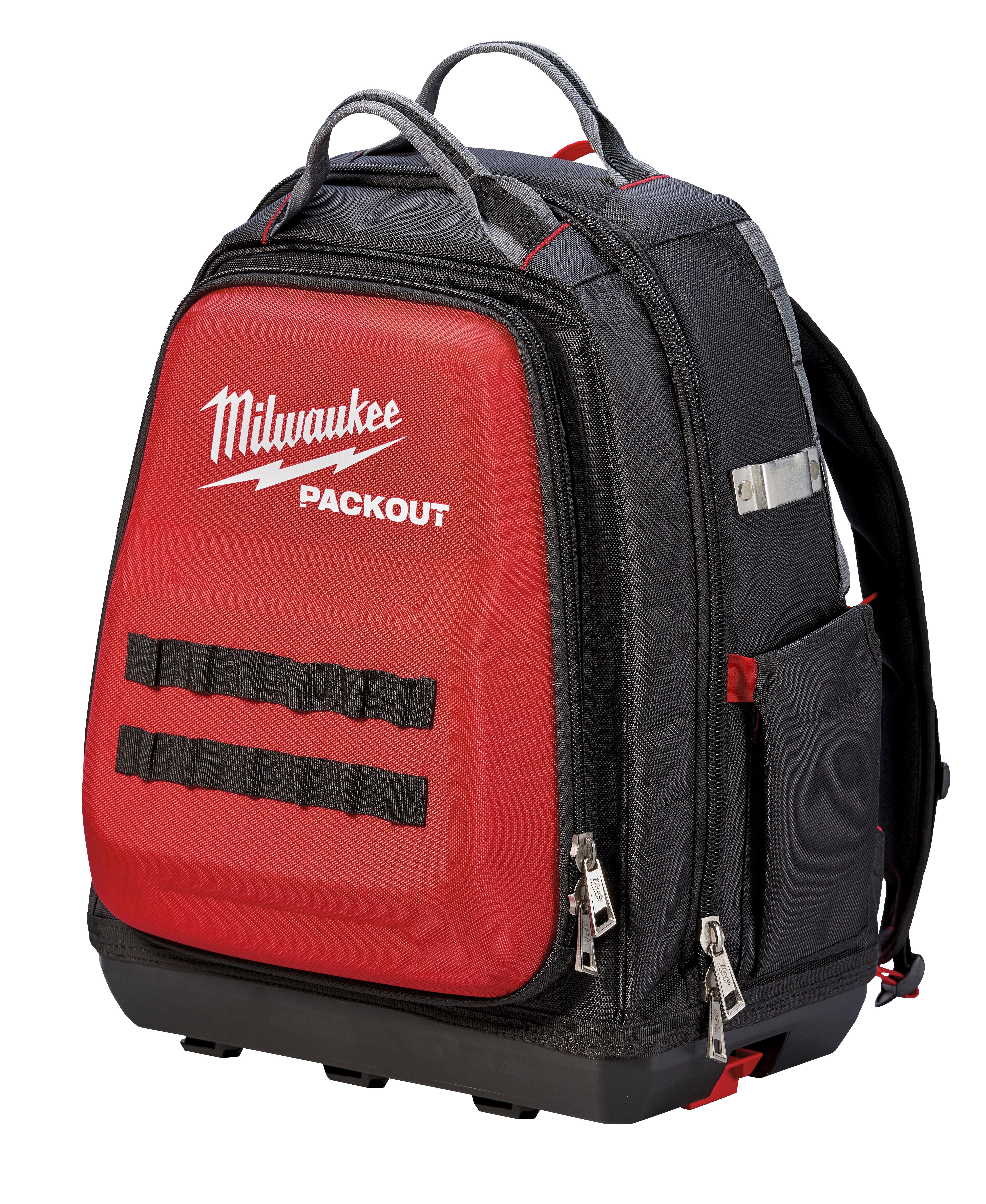Milwaukee&reg; Red 11-81/100 in. Nylon and 1680D Backpack in Red 