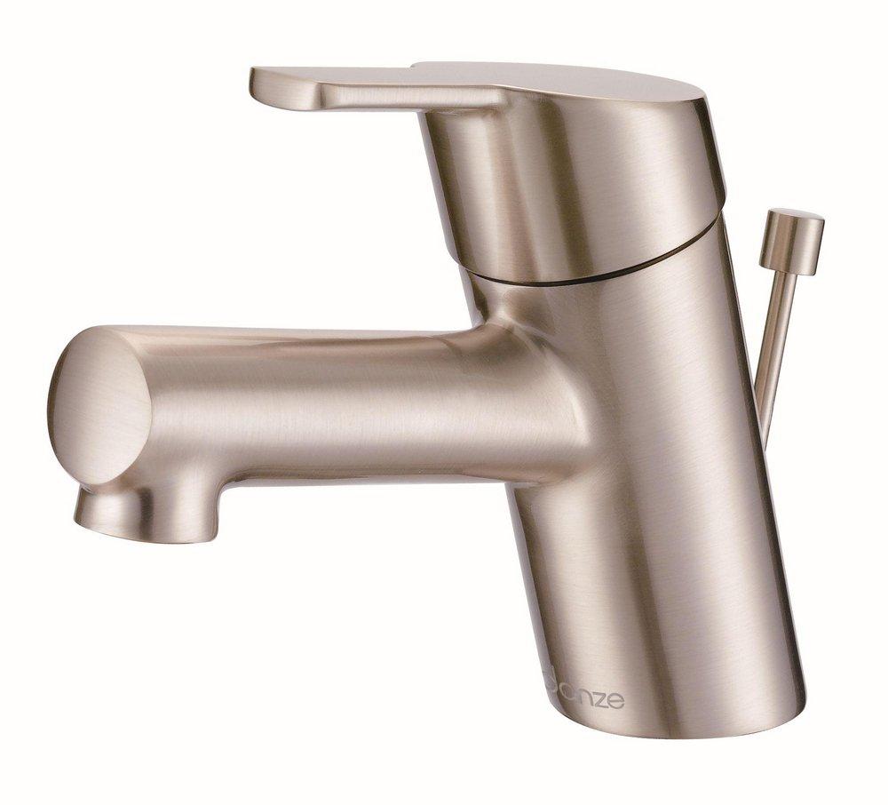 Gerber Plumbing Brushed Nickel Single Handle Monoblock Bathroom Sink Faucet Lever Handle 