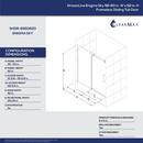 DreamLine Polished Stainless Steel *CVR* ENIGMA SKY 56-60 X 62 TUB DR 