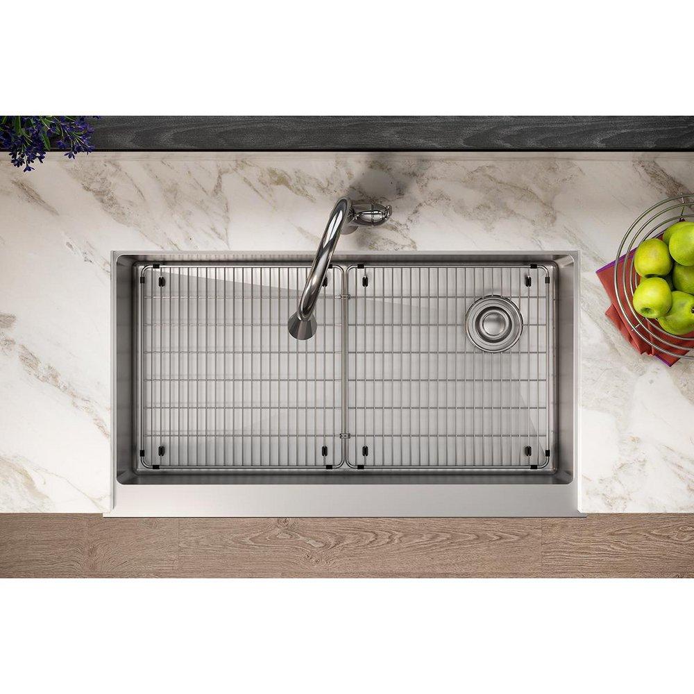 Elkay Polished Stainless Steel 33-1/8 x 16-1/8 in. Bottom Grid 