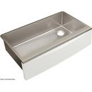 35-7/8 x 20-5/16 in. Stainless Steel Single Bowl Interchangeable Apron Farmhouse Kitchen Sink with Sound Dampening in Polished Satin