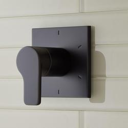 Single Handle Diverter Valve Trim in Matte Black (Trim Only)
