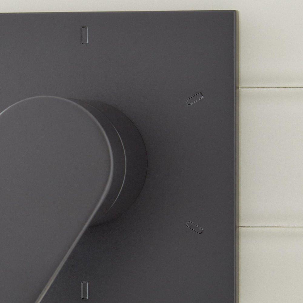 Signature Hardware Matte Black Single Handle Bathtub & Shower Faucet (Trim Only) 