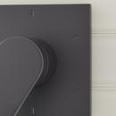 Signature Hardware Matte Black Single Handle Bathtub & Shower Faucet (Trim Only) 