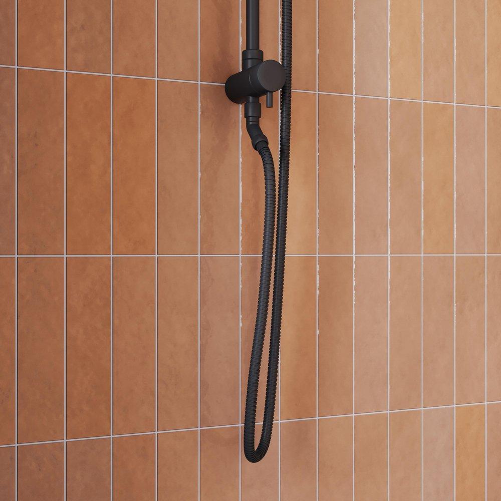 Signature Hardware Matte Black 60 in. Hand Shower Hose 
