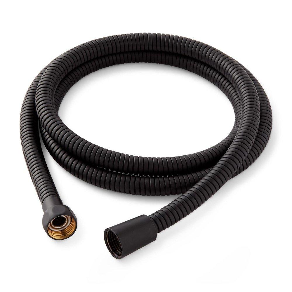 Signature Hardware Matte Black 60 in. Hand Shower Hose 