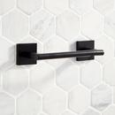 Signature Hardware Matte Black Wall Toilet Tissue Holder 