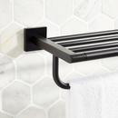 Signature Hardware Matte Black 23-5/8 in. Towel Holder 