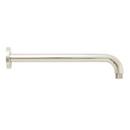 12 in. Wall Mount Shower Arm for Rainfall Shower with Flange in Polished Nickel