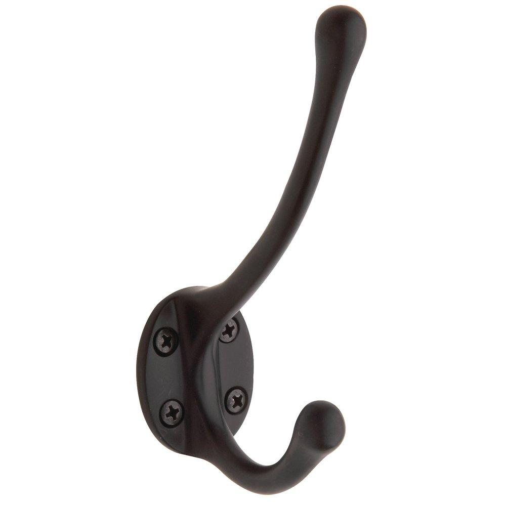 Baldwin Hardware Oil Rubbed Bronze 2-Hook Robe Hook 