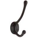 Baldwin Hardware Oil Rubbed Bronze 2-Hook Robe Hook 