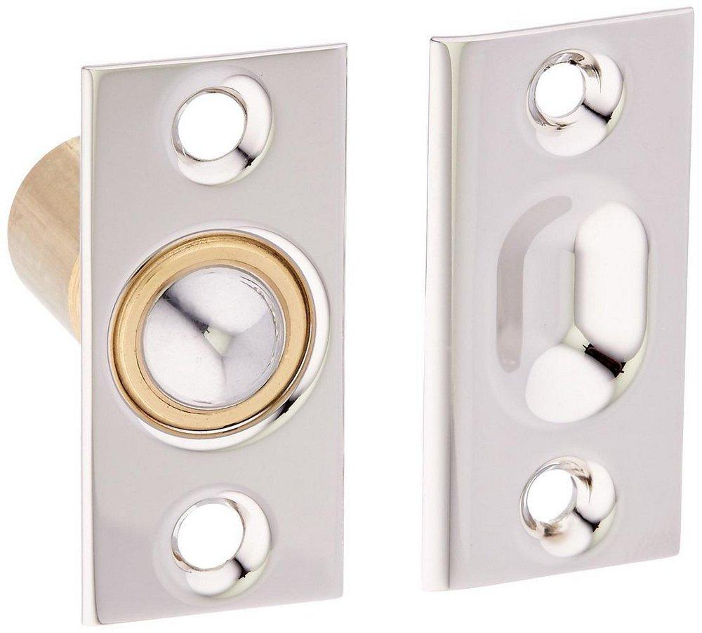 Baldwin Polished Nickel Adjustable Ball Catch in Polished Nickel 