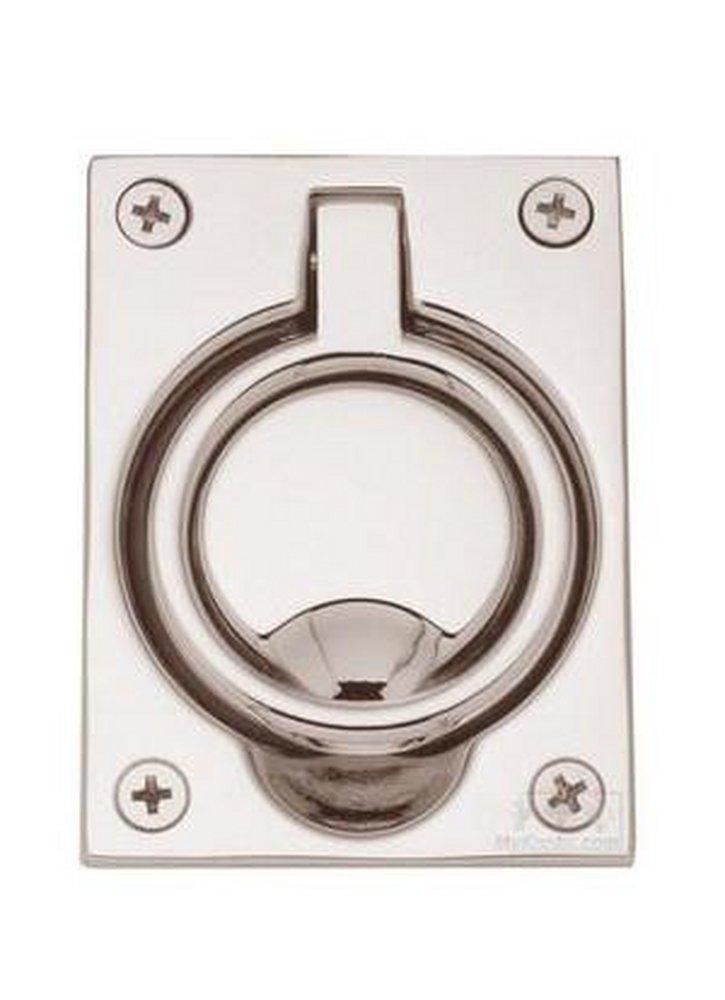 Baldwin Lifetime Polished Nickel FLUSH RING PULL PN 