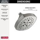 Delta Faucet Stainless Multi Function Showerhead 