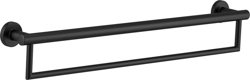 Delta Faucet Matte Black 25-22/25 in. Towel Bar 