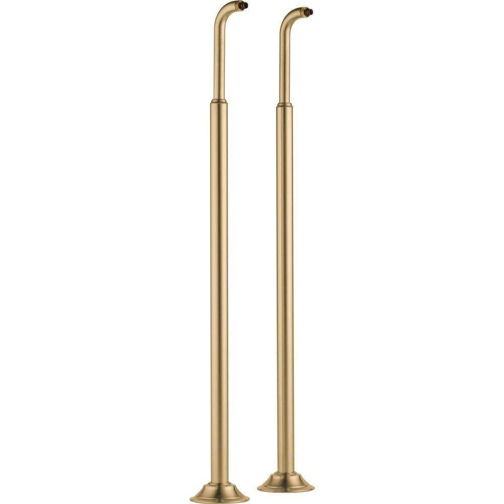 Brizo Luxe Gold Brass Tub Filler Riser 