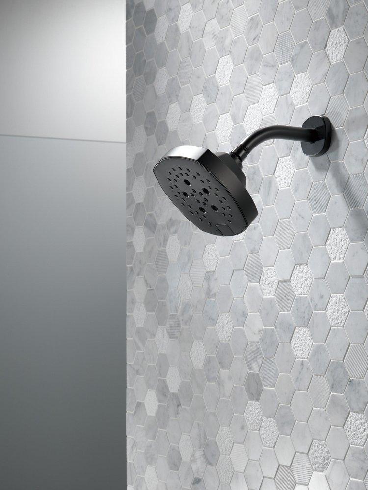 Delta Faucet Matte Black Multi Function Showerhead 