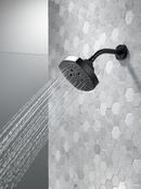 Delta Faucet Matte Black Multi Function Full, Full Spray with Massage, H2Okinetic&reg;, Massage and Pause Showerhead 
