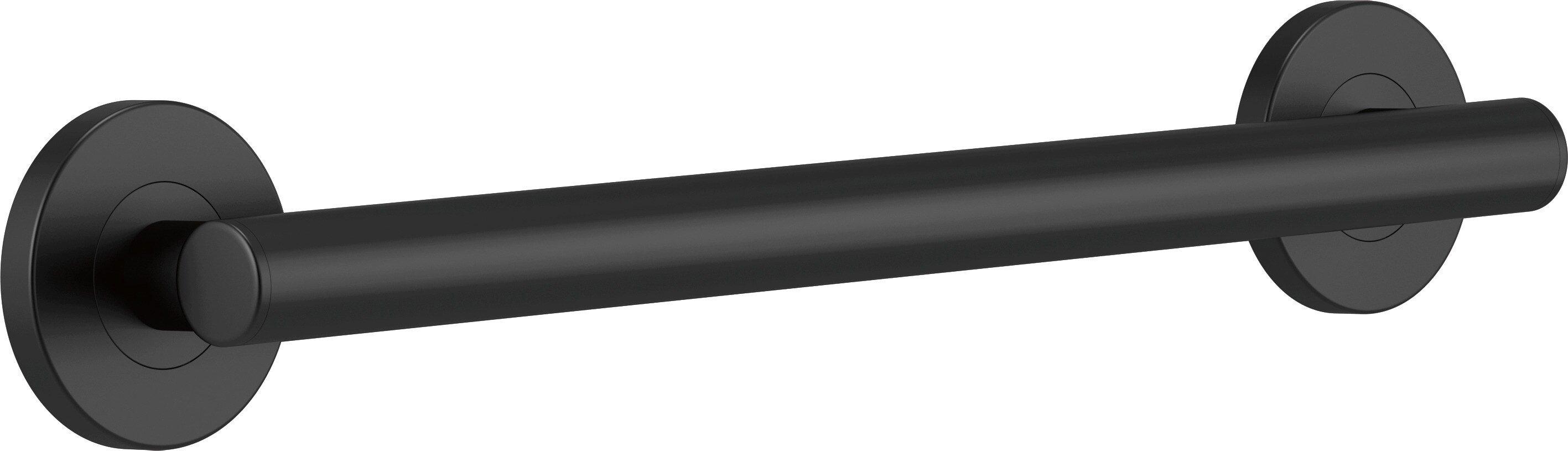 Delta Faucet Matte Black 18 in. Grab Bar 