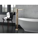 Delta Faucet Brilliance Champagne Bronze Floor Mount Tub Filler with Single Handle 