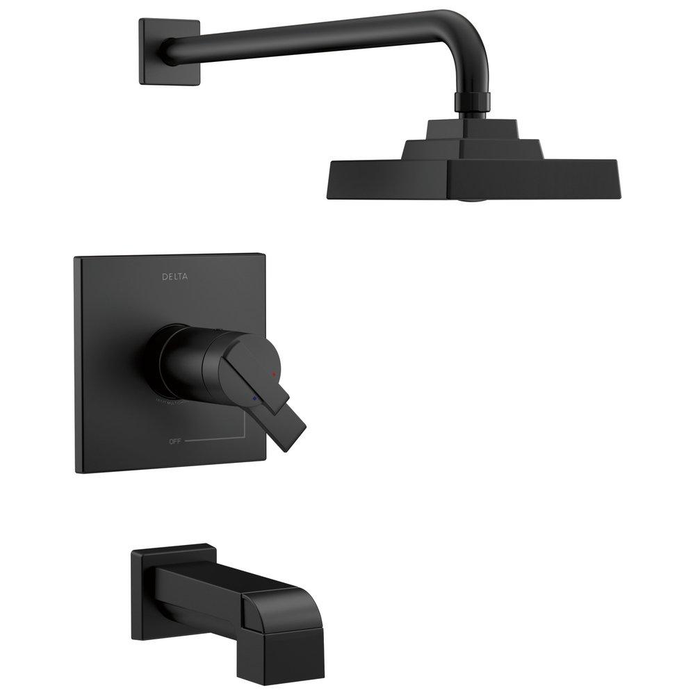 Delta Faucet Matte Black Single Handle Single Function Bathtub & Shower Faucet (Trim Only) 