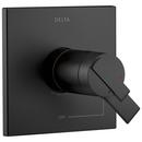 Delta Faucet Matte Black Two Handle Dual Function Shower Faucet Trim Only 