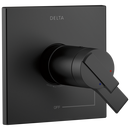 Delta Faucet Matte Black Two Handle Dual Function Shower Faucet Trim Only 