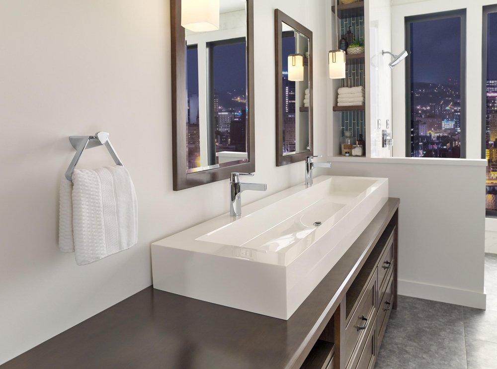 Delta Faucet Matte Black Triangular Towel Holder 