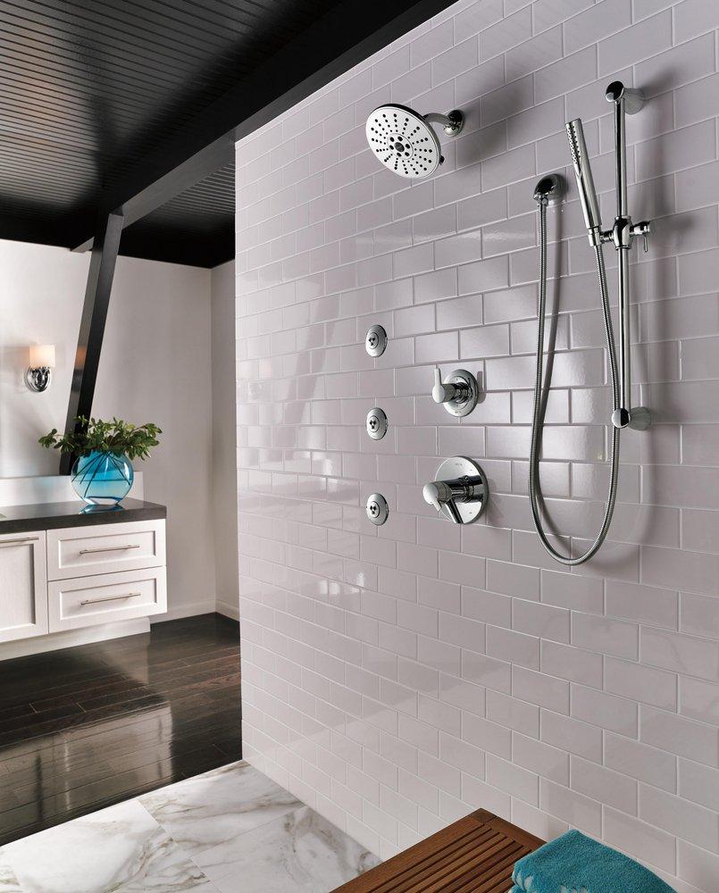 Delta Faucet Matte Black Round Body Spray Trim (Trim Only) 